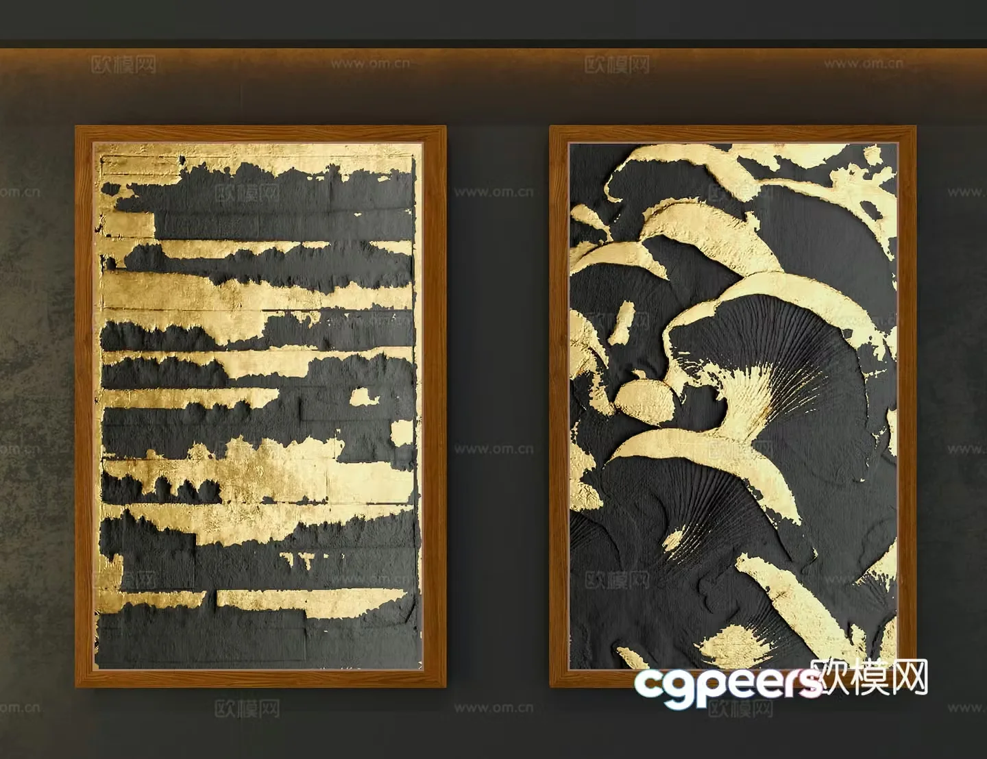 3D model of medieval style decorative painting