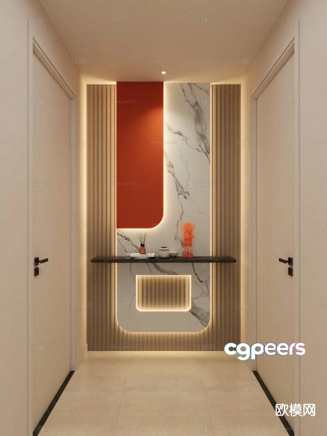Modern entrance hall 3D model
