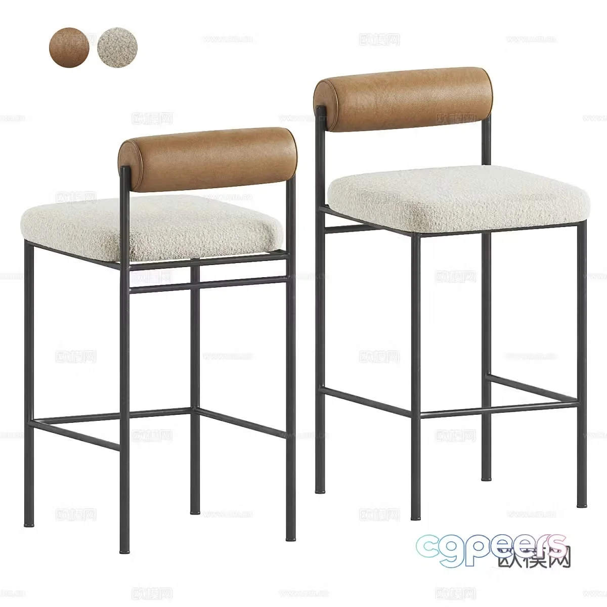 bar stool bar stool high stool 3d model