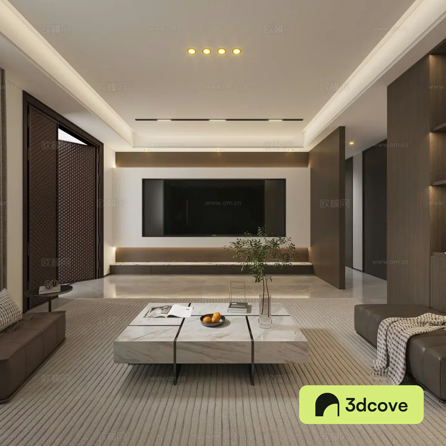 Modern minimalist living room