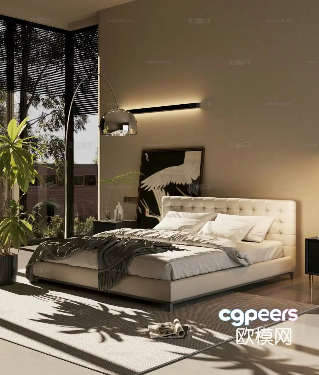 Modern home bedroom Home bedroom Master bedroom 3d model