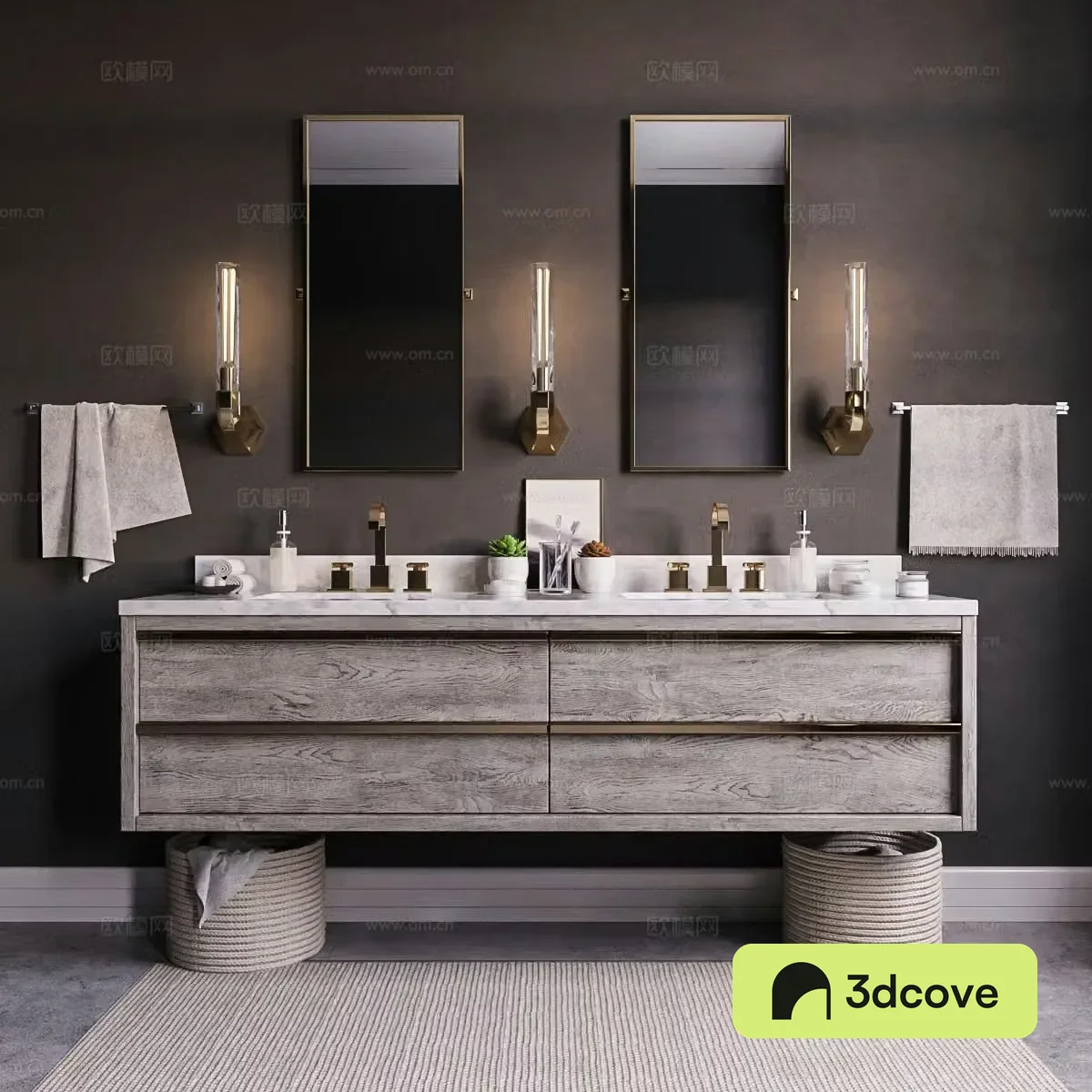 Modern simple European bathroom retro bathroom toilet wall lamp bathroom jewelry