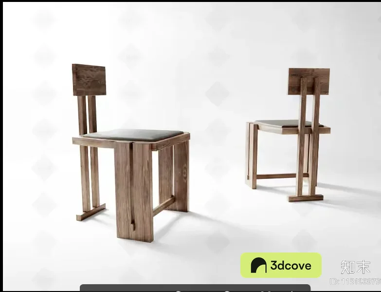 Wooden Chairs With Square Seats