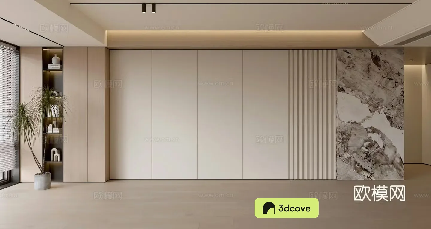 Living room sofa background wall modern simple living room light luxury background wall balcony cabinet sofa background wall
