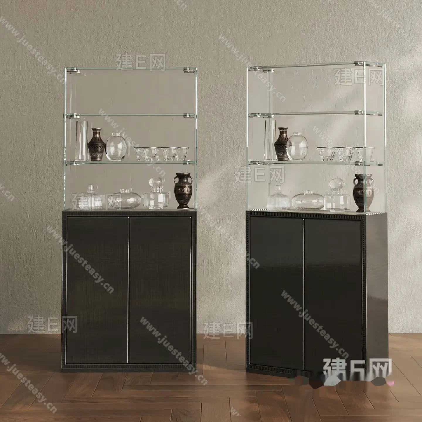 Modern Display Cabinets 3D Model – 20108 – VRAY Render
