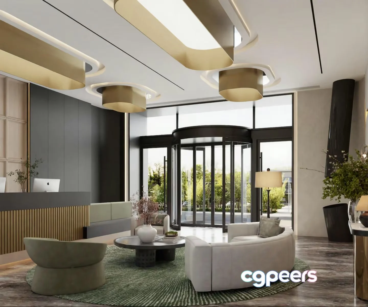 Modern Living Room 3D Model – 13534 – VRAY Render