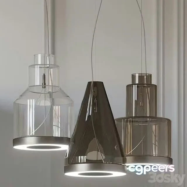 3ds Max Free – Vetreria Vistosi MEDEA SP2 Glass Pendant Light