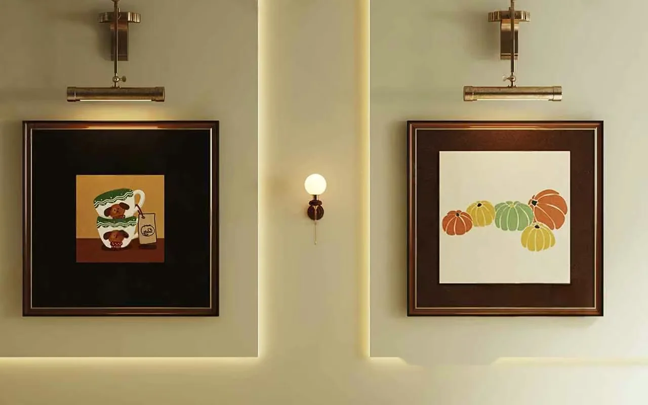Two Framed Pictures On A Wall 3D Model – 22503 – VRAY Render