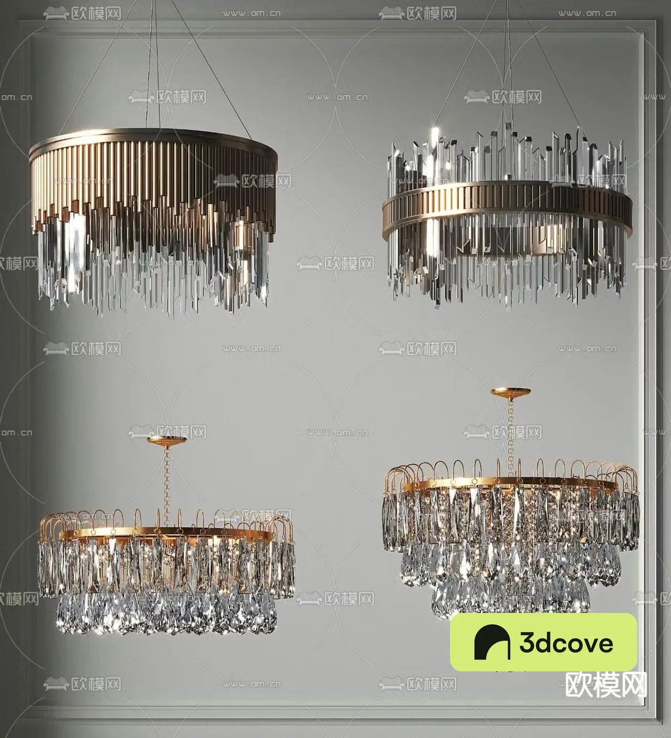 Light luxury chandelier crystal lamp