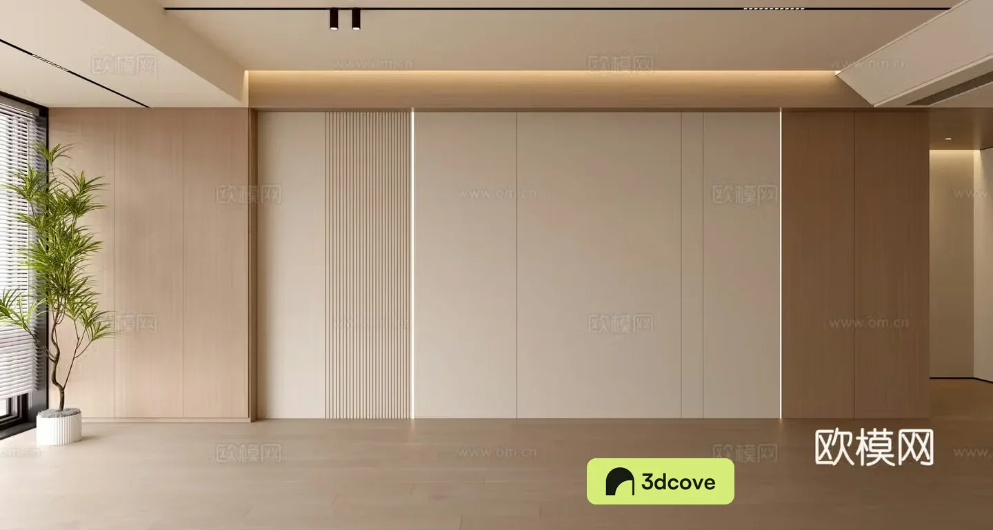 Log style sofa background wall