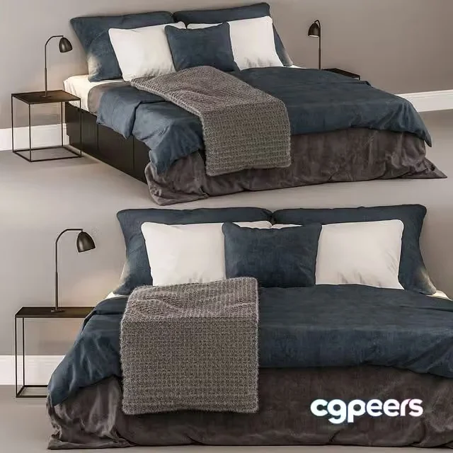 3ds Max Free – ikea nordli bed double 2