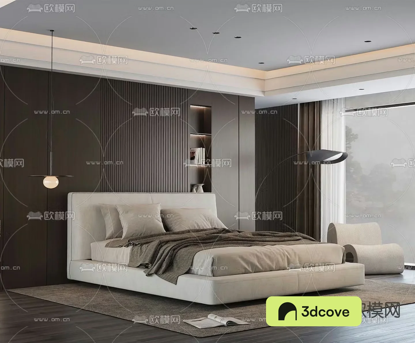 Modern double bed