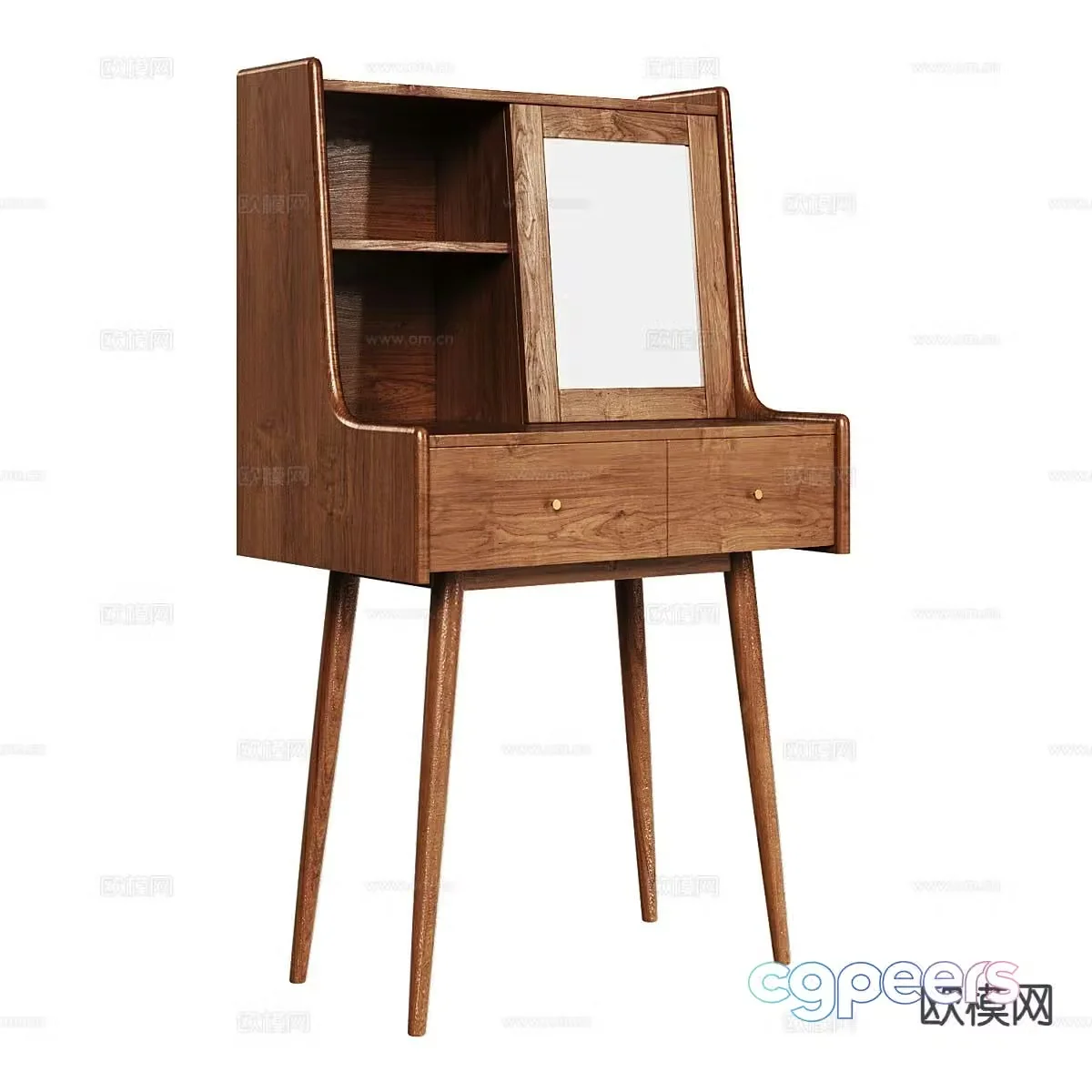 Nordic minimalist dressing table 3d model