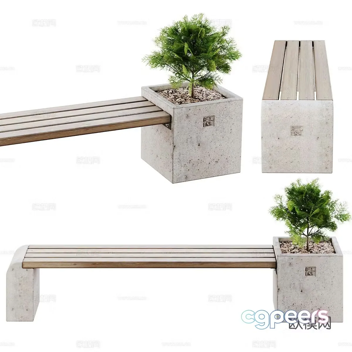 Outdoor chair 3d model