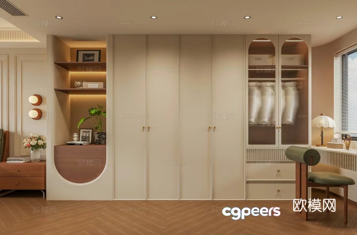 Modern Dressing Room 3D Model – 18359 – VRAY Render