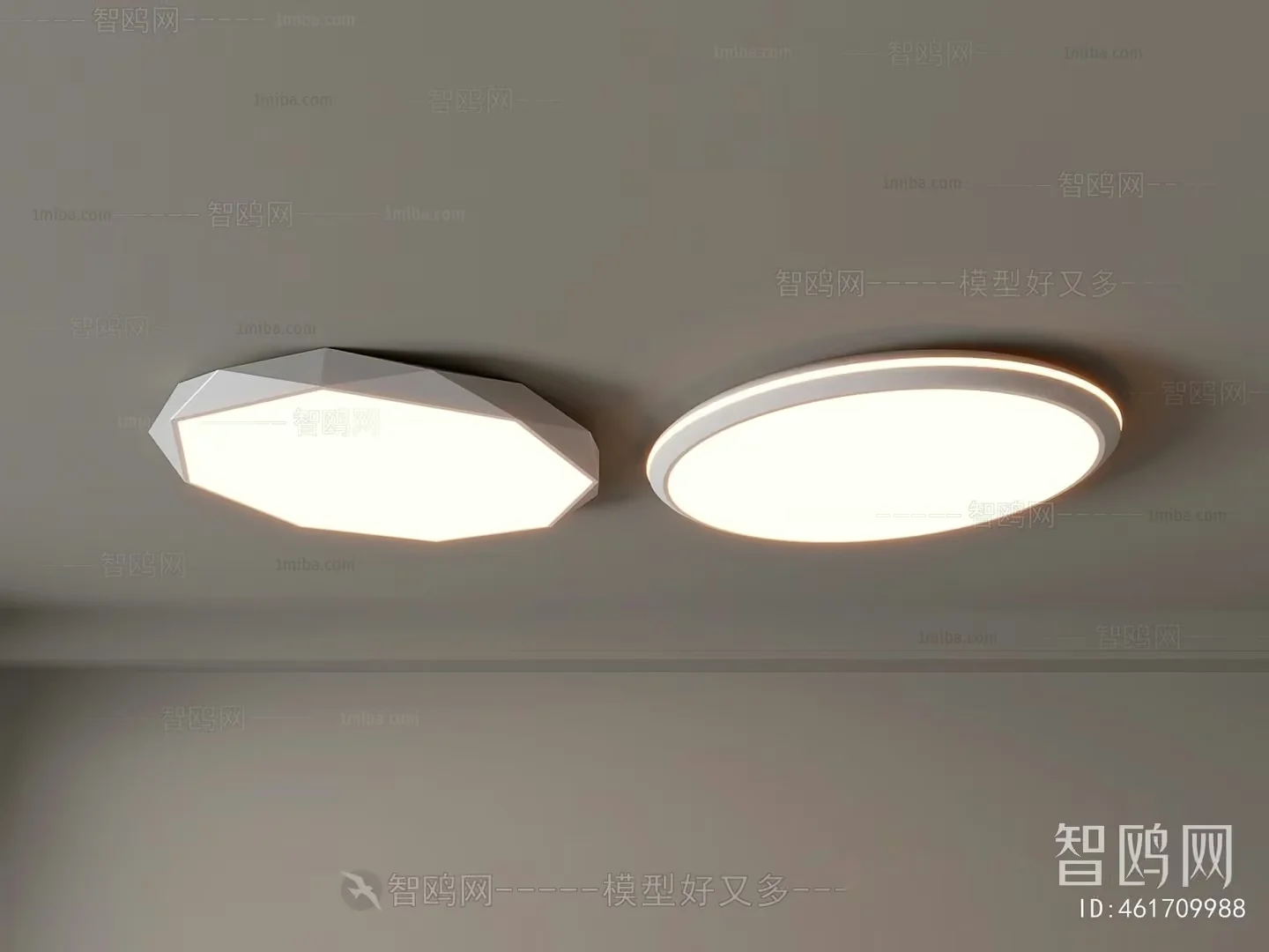 Modern Ceiling Lights 3D Model – 20843 – VRAY Render