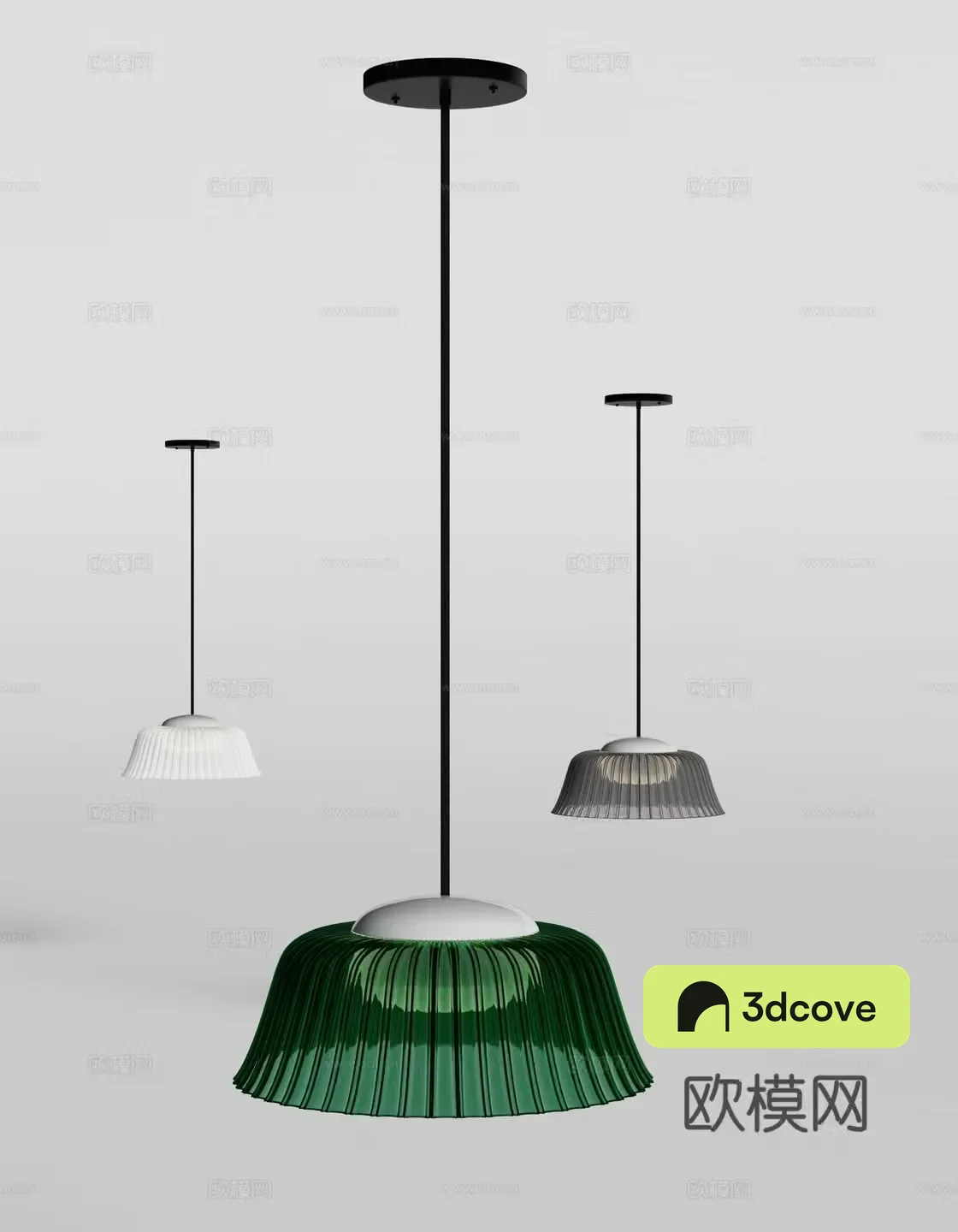 Modern glass small chandelier