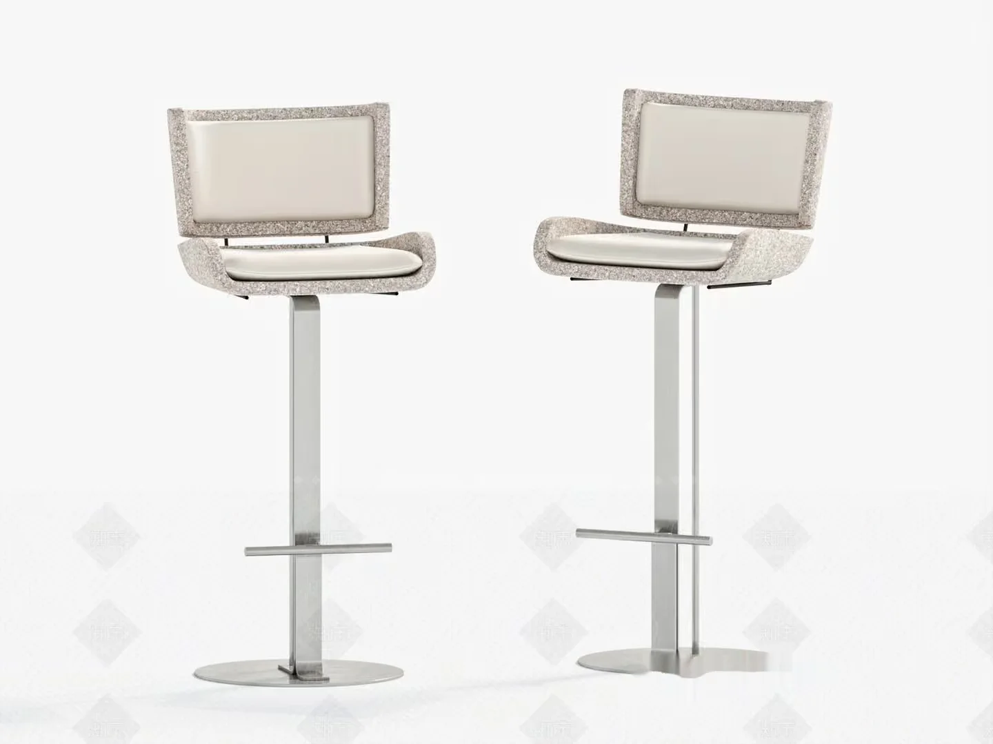 Modern Bar Stools 3D Model – 10383 – VRAY Render