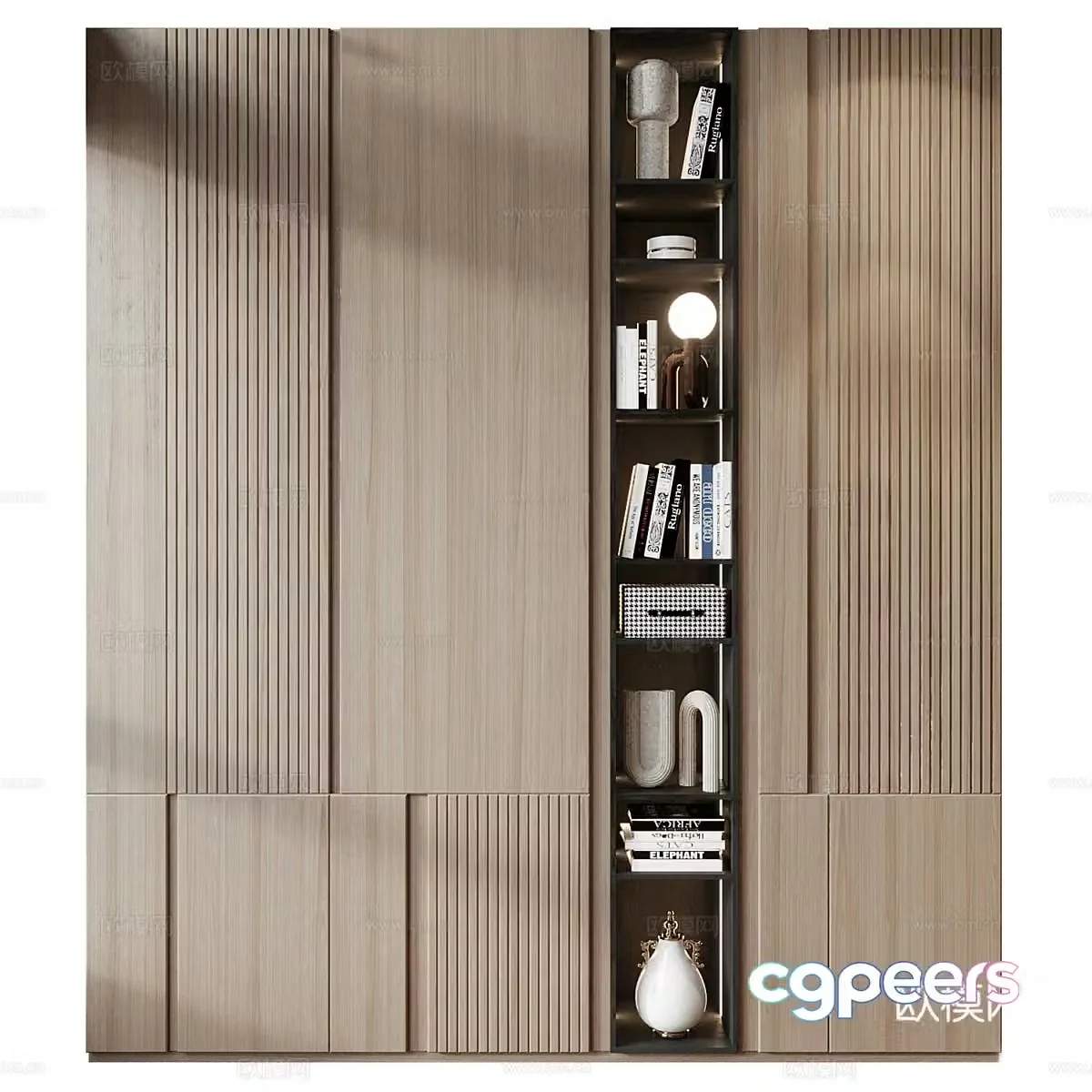 New Chinese style wardrobe 3D model