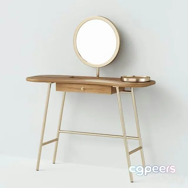 3ds Max Free – Rhea Dressing Table With Mirror