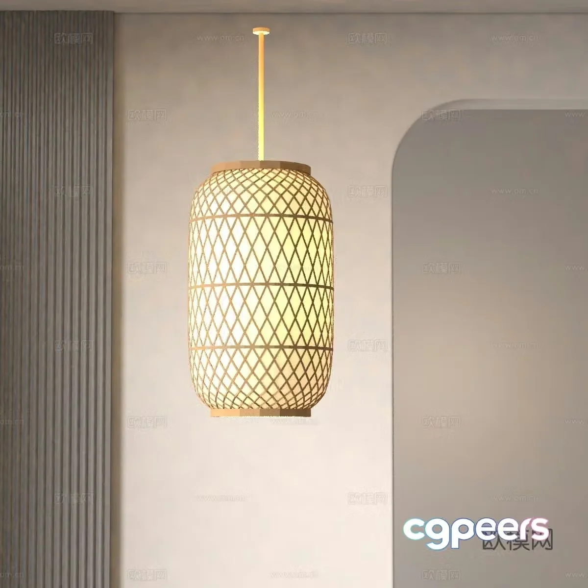 Modern lantern 3d model