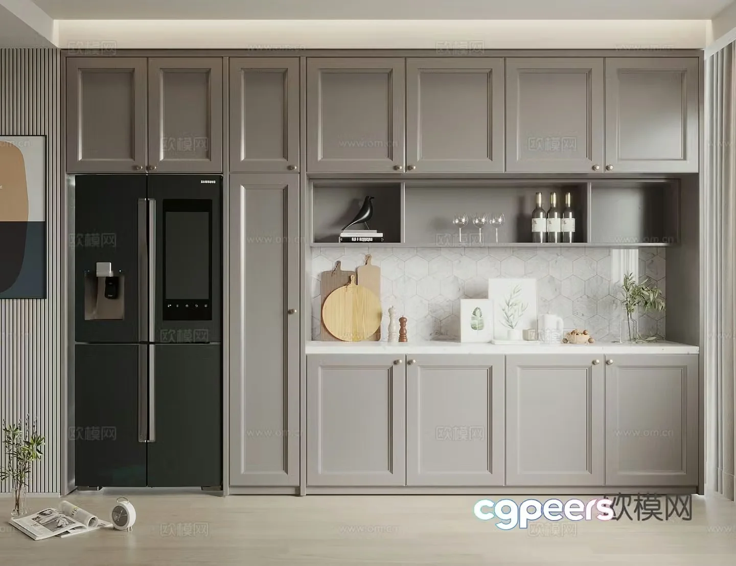 Modern sideboard 3d model