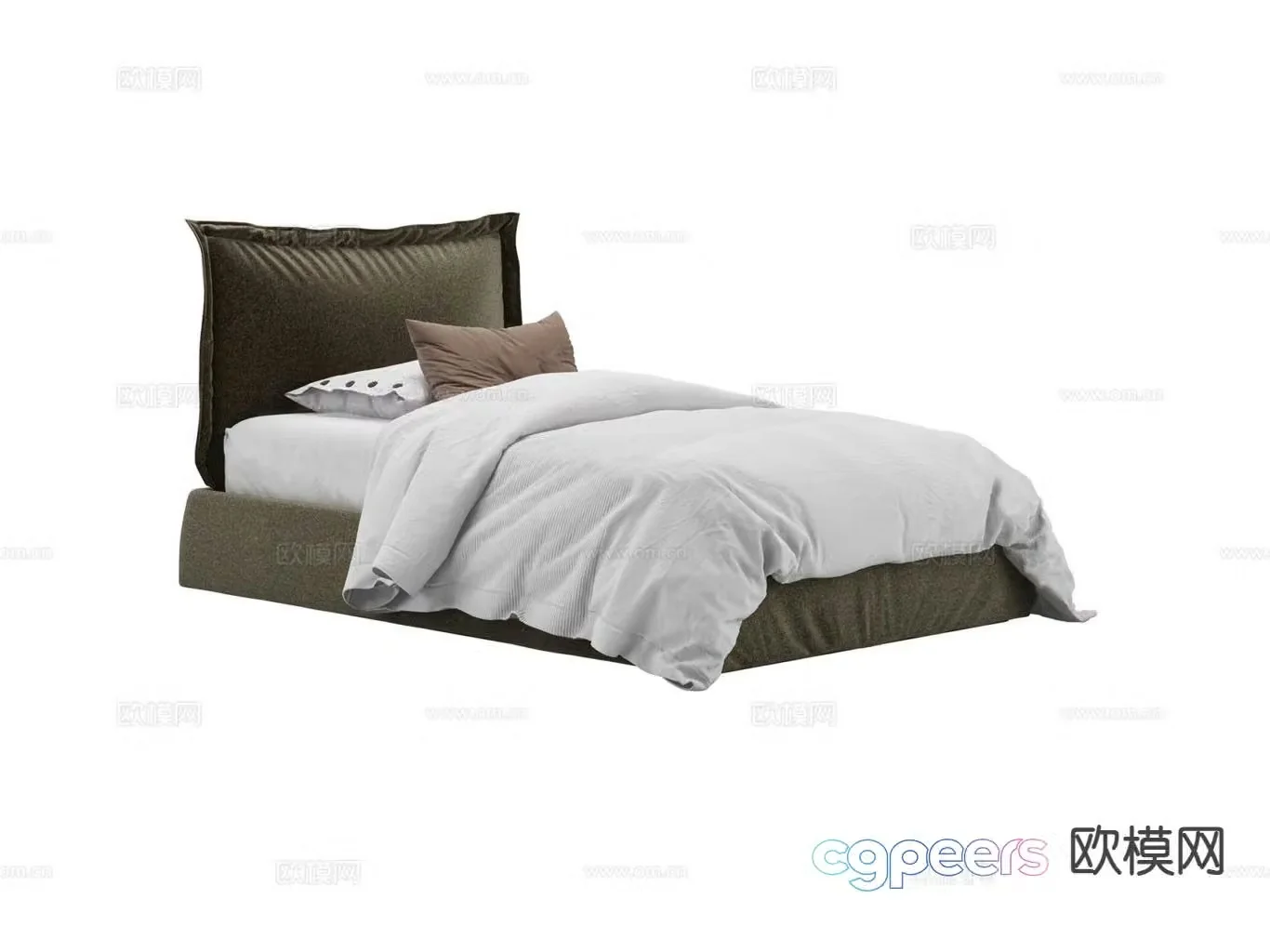 Simple children’s bed 3d model