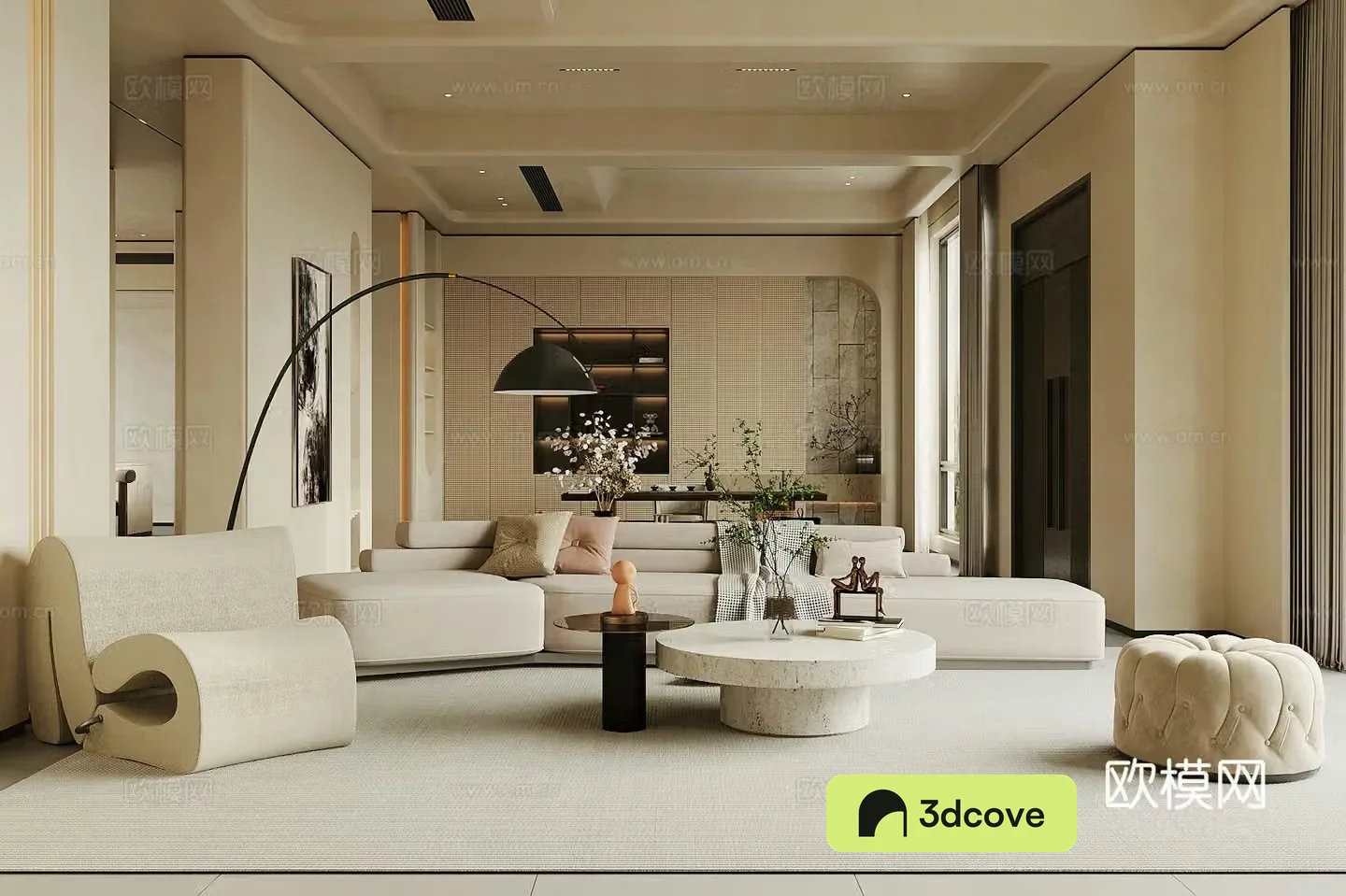 Modern home living room retro style living room medieval style living room sofa and coffee table combination large flat layer