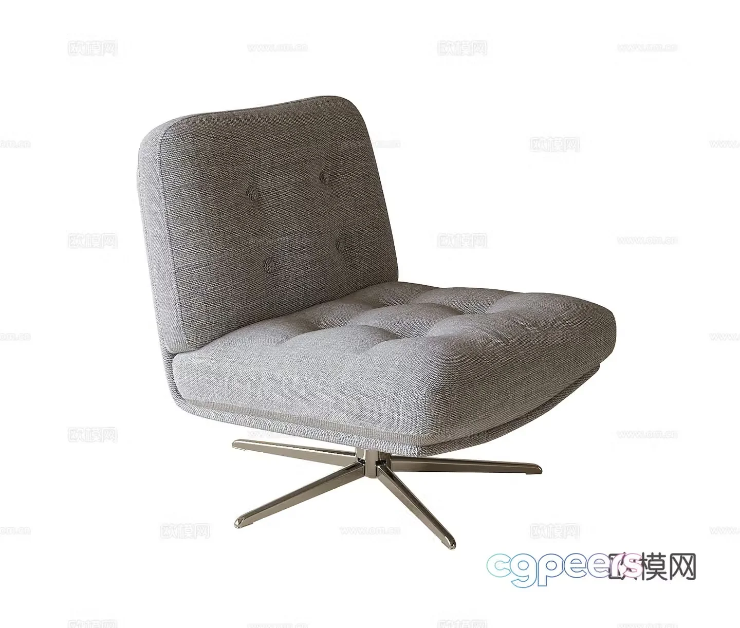Modern casual chair single chair sofa stool 3d model