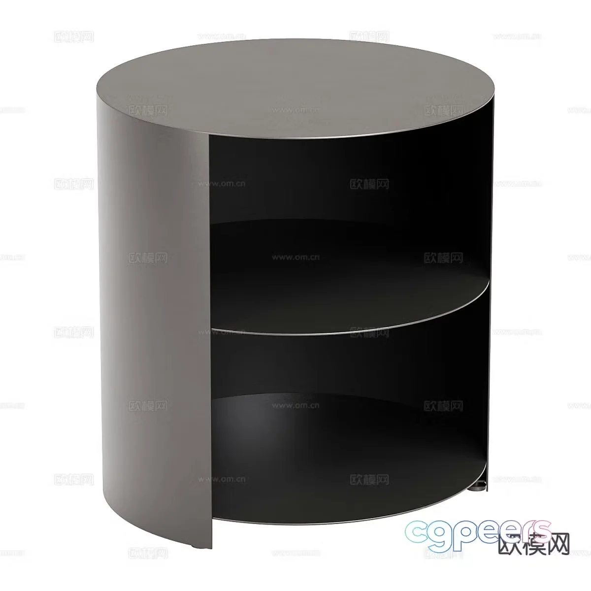 Modern corner table side table round table 3D model