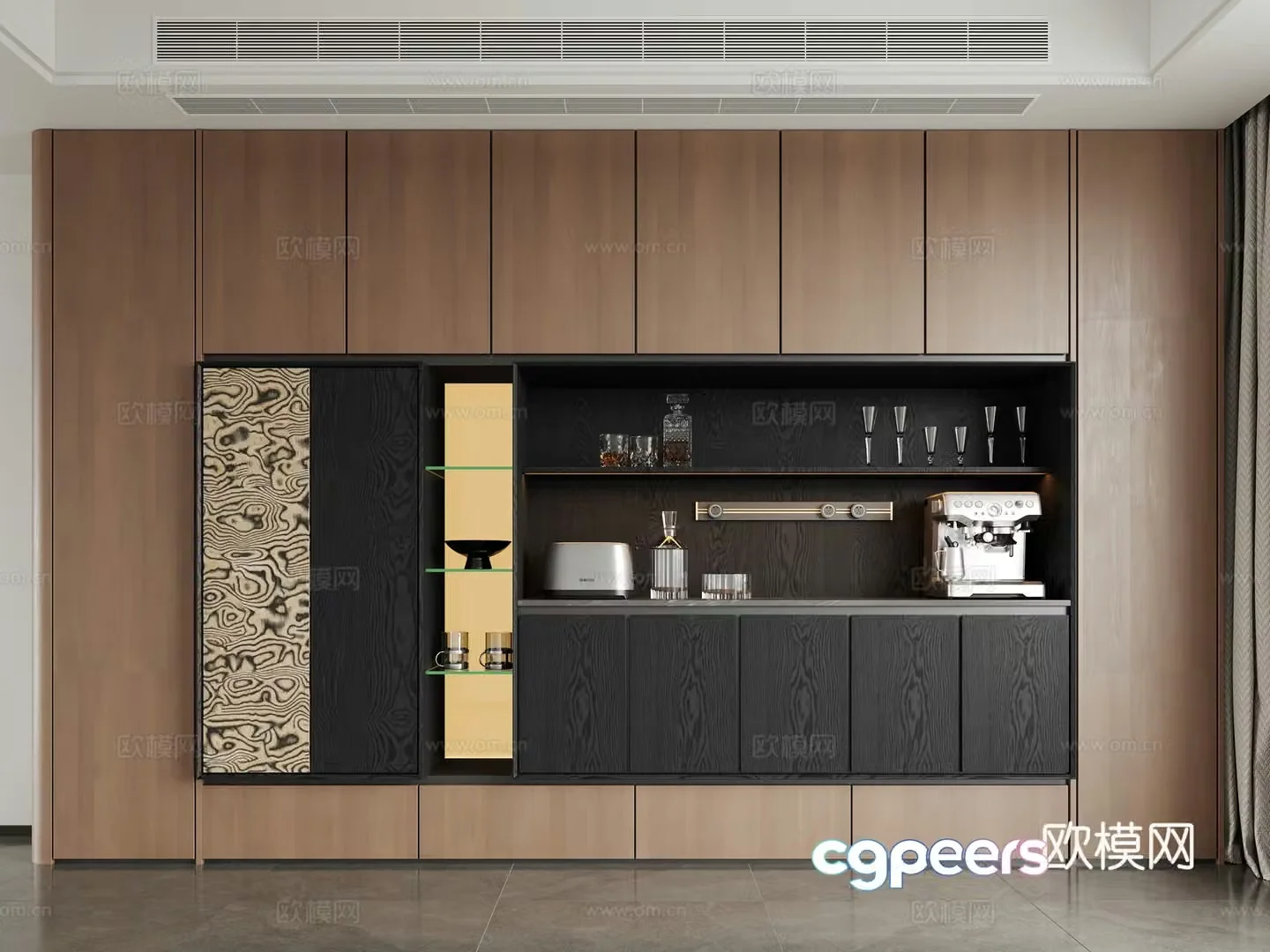 Modern Italian sideboard 3D model