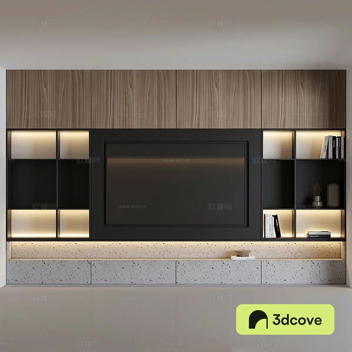 Modern minimalist TV background wall