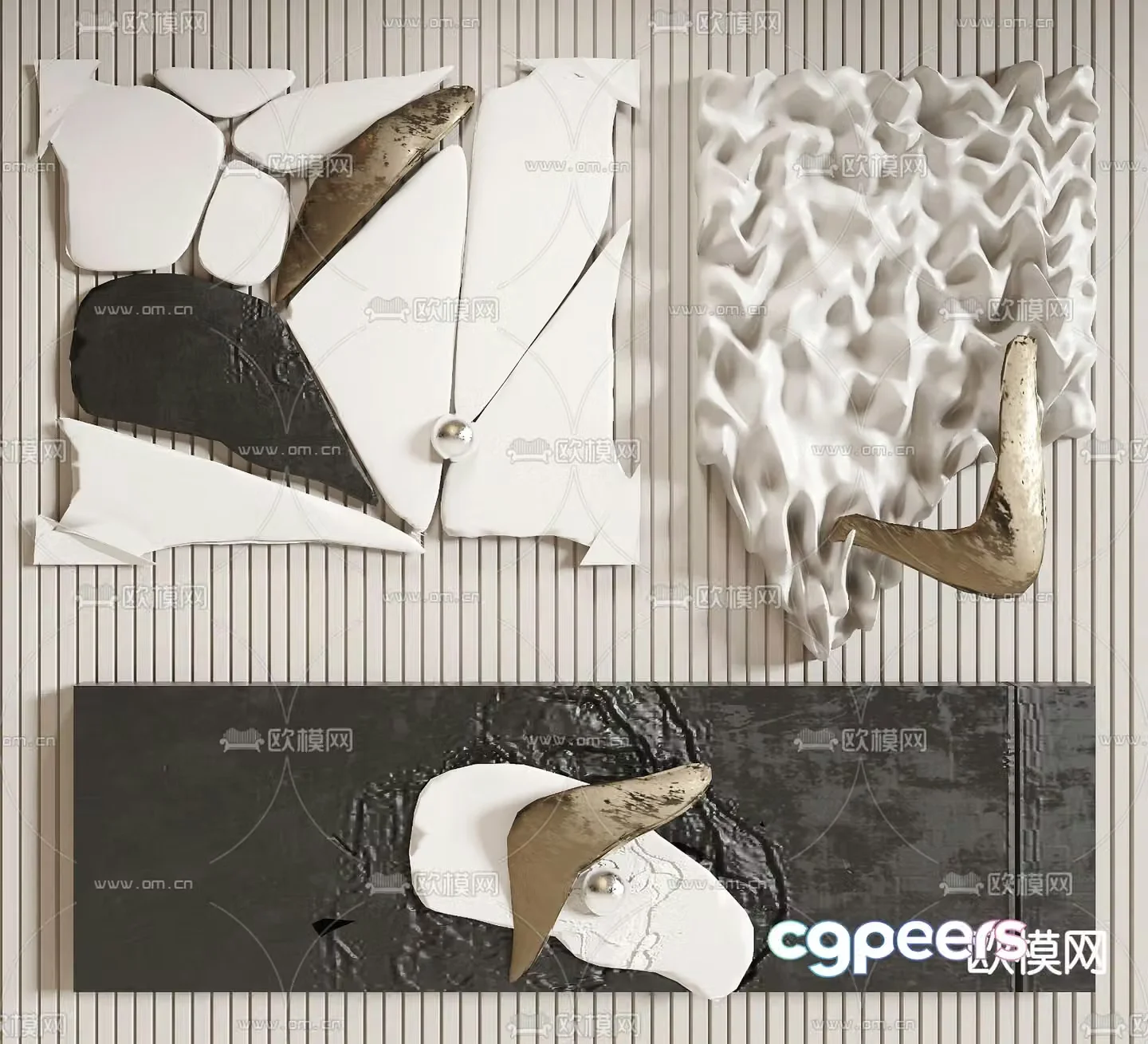 Wall decoration pendant Three-dimensional wall decoration 3D model