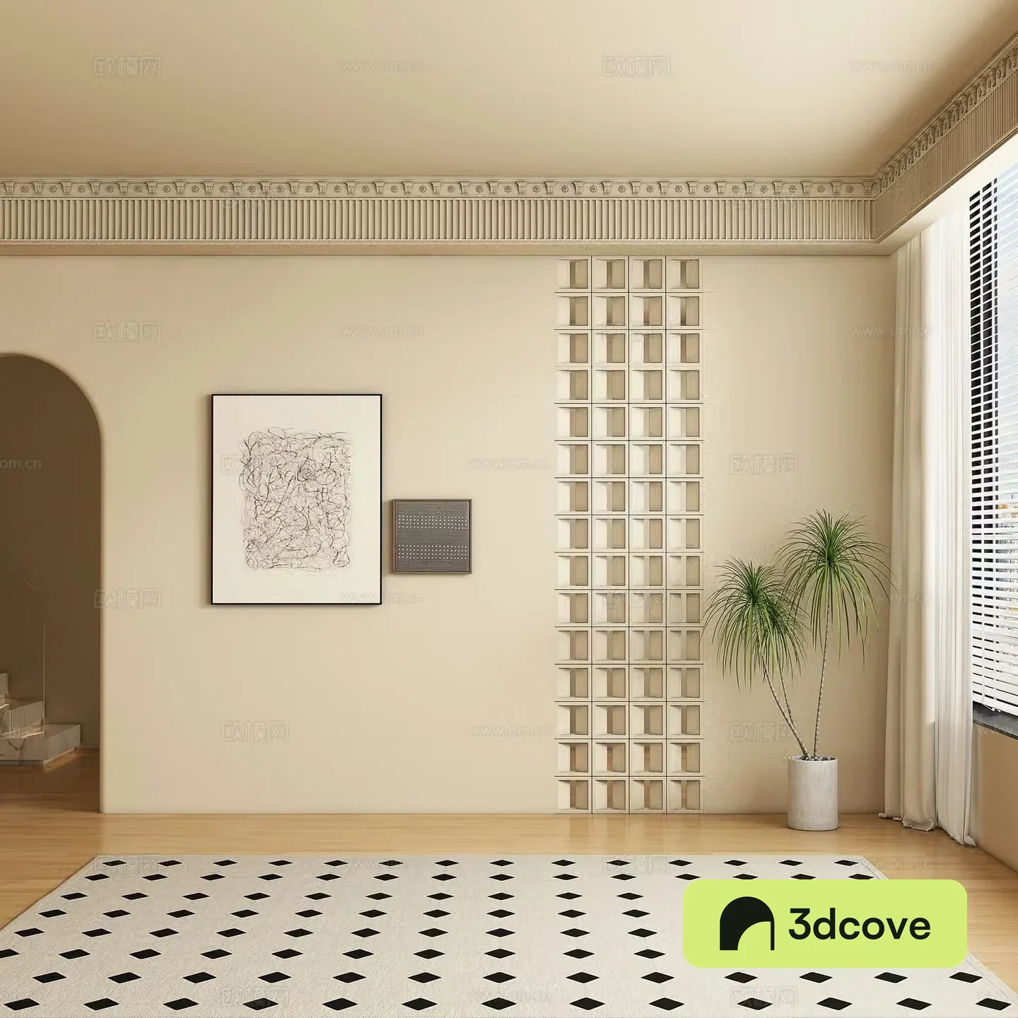 French background wall sofa background