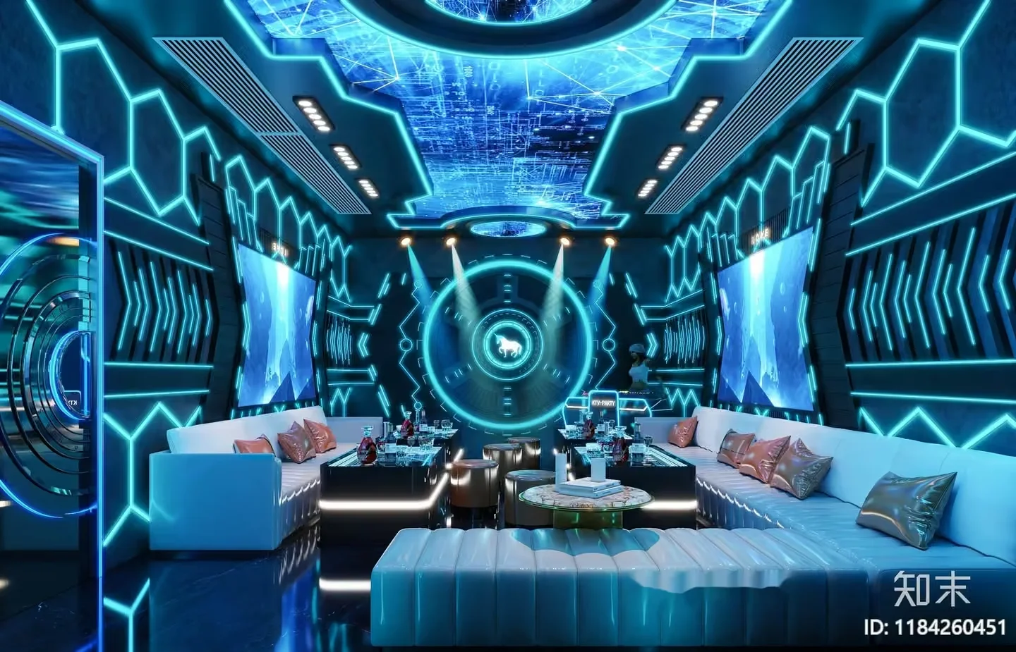 A Futuristic Room 3D Model – 2135 – VRAY Render