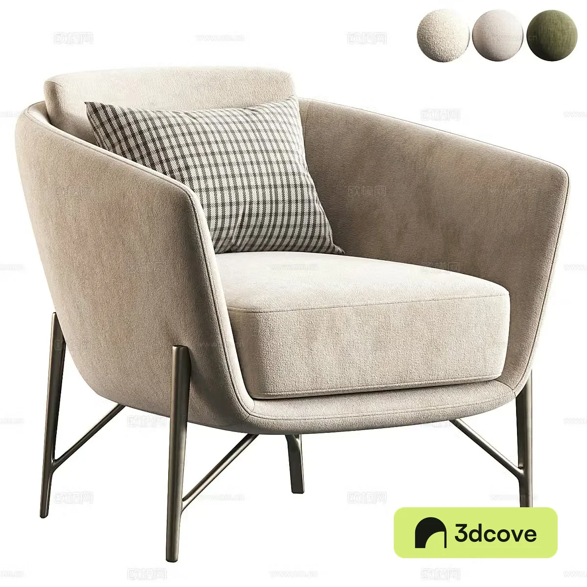 Modern casual chair armchair
