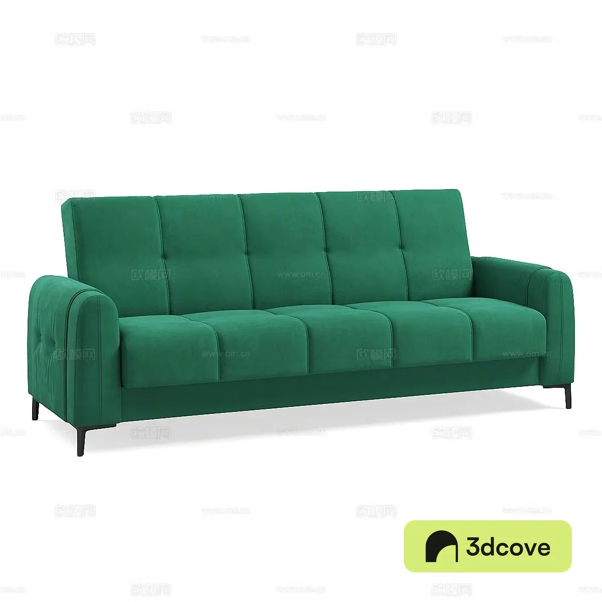 Modern multi-person sofa green sofa