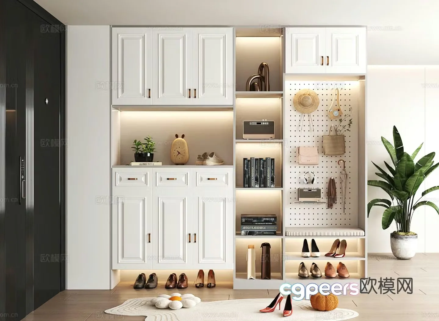 Shoe cabinet design shoe cabinet partition shoe cabinet porch shoe cabinet home shoe cabinet 3D model