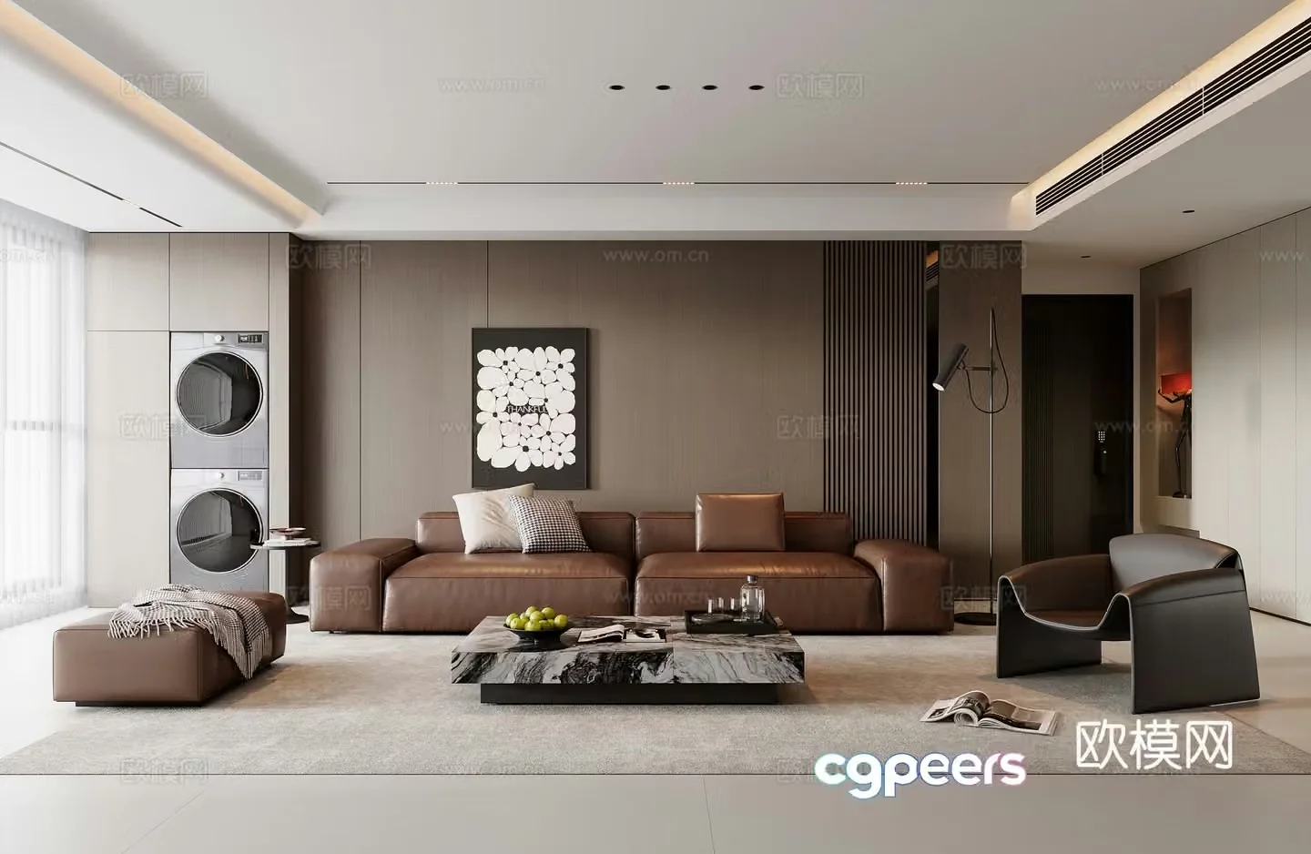 Italian living room 3d model