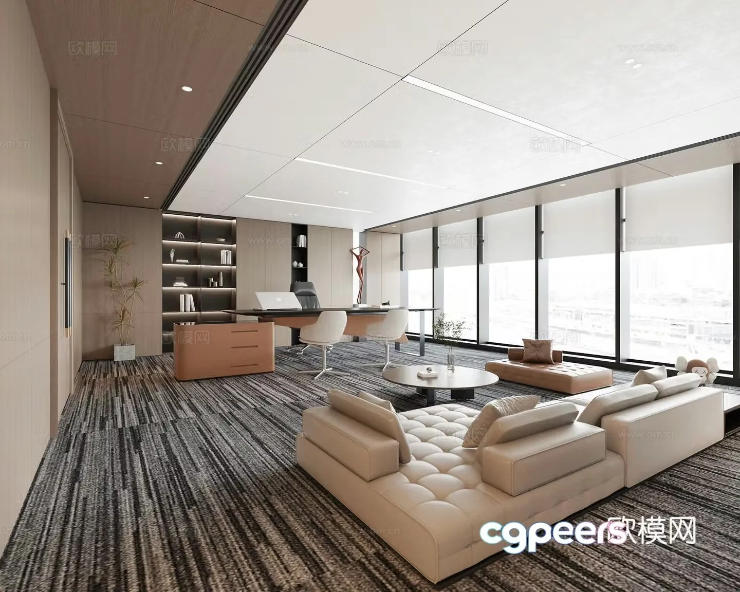 Modern office 3d model