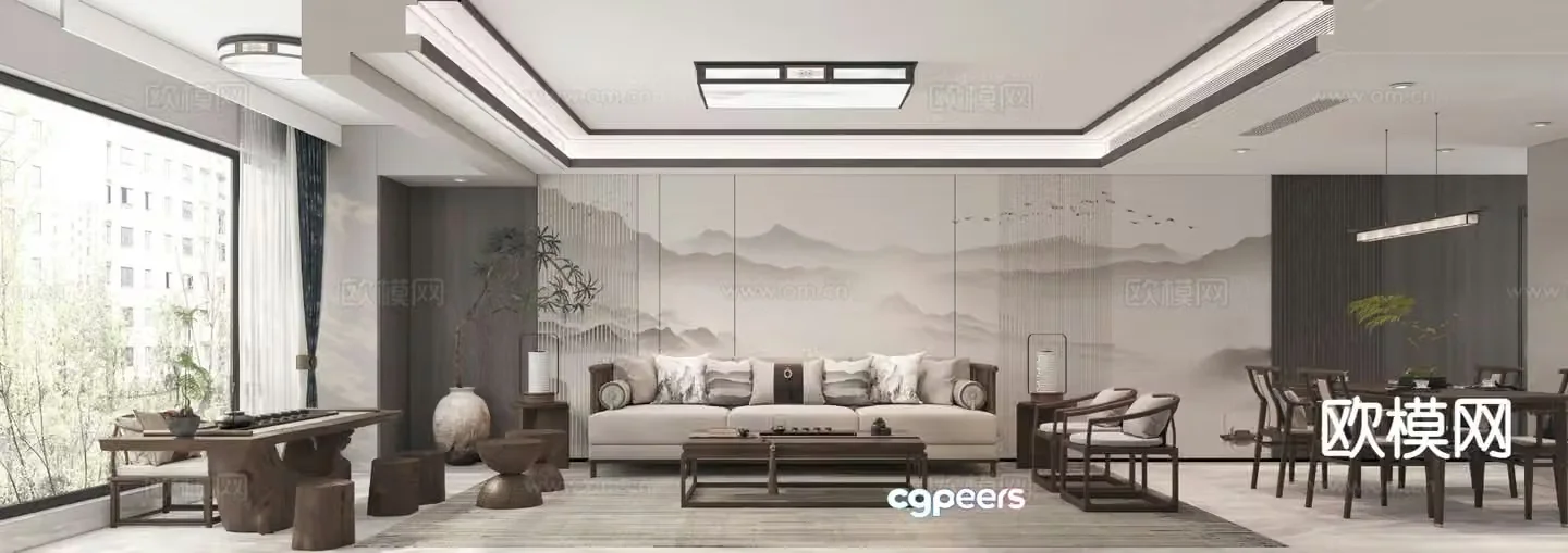 New Chinese restaurant 3D model