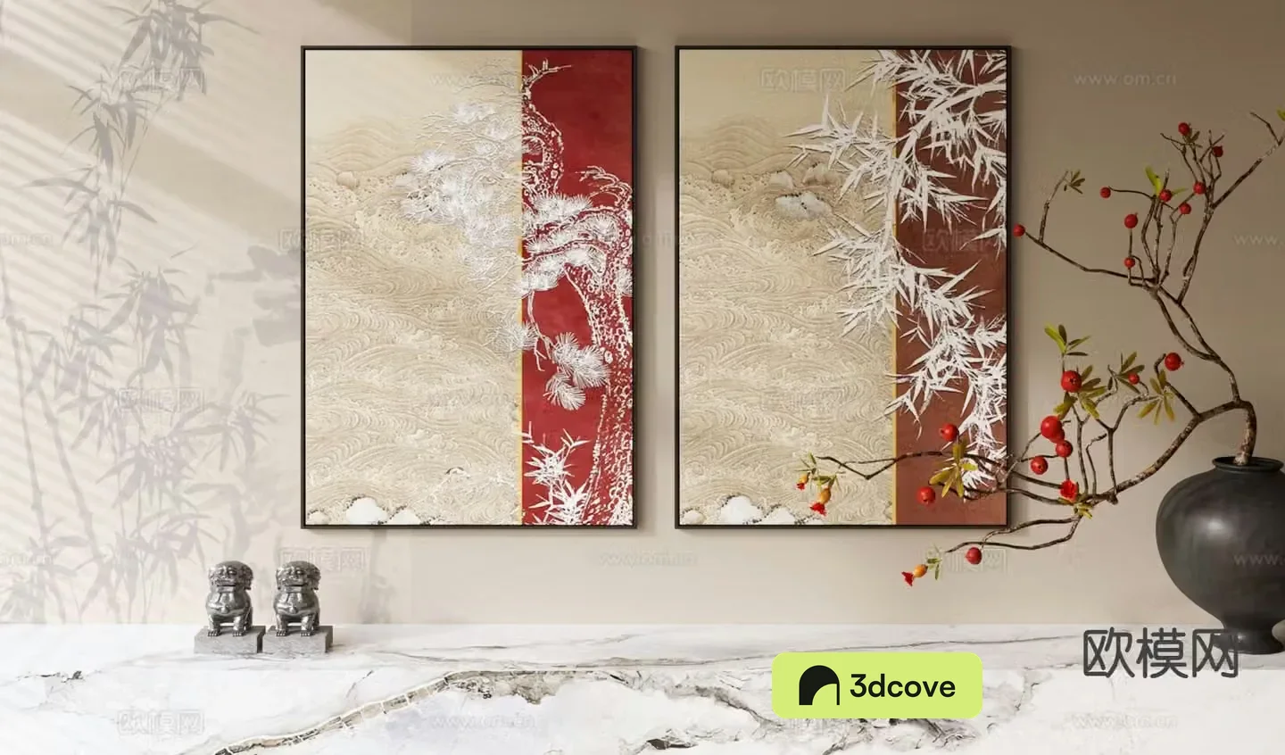 New Chinese style hanging painting Chinese style painting
