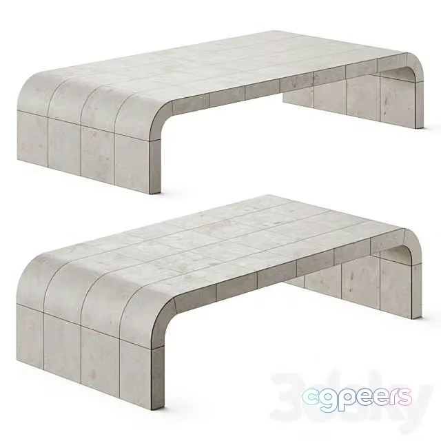 3ds Max Free – Restoration Hardware Lucien Parchment Coffee Tables