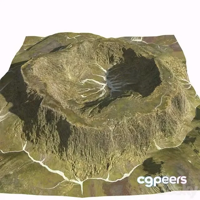 3ds Max Free – Mountain in real-world scale