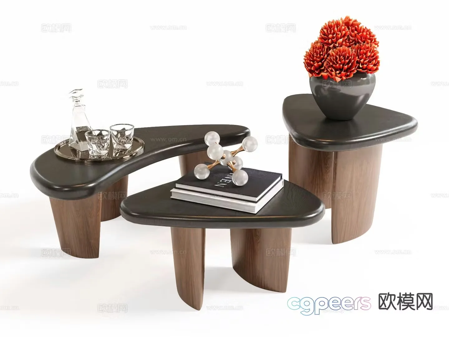 Medieval style coffee table 3D model