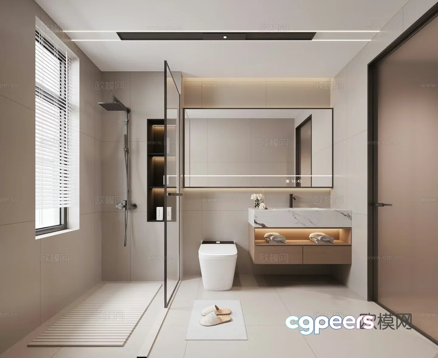 Modern bathroom 3d model