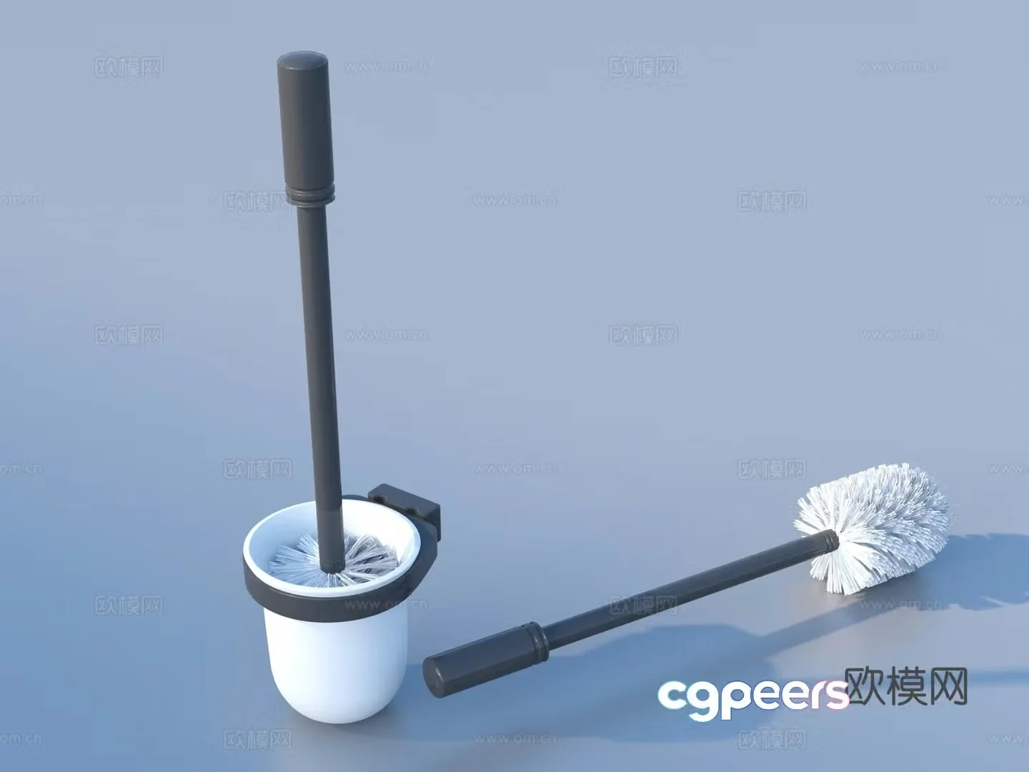 toilet brush toilet brush 3d model