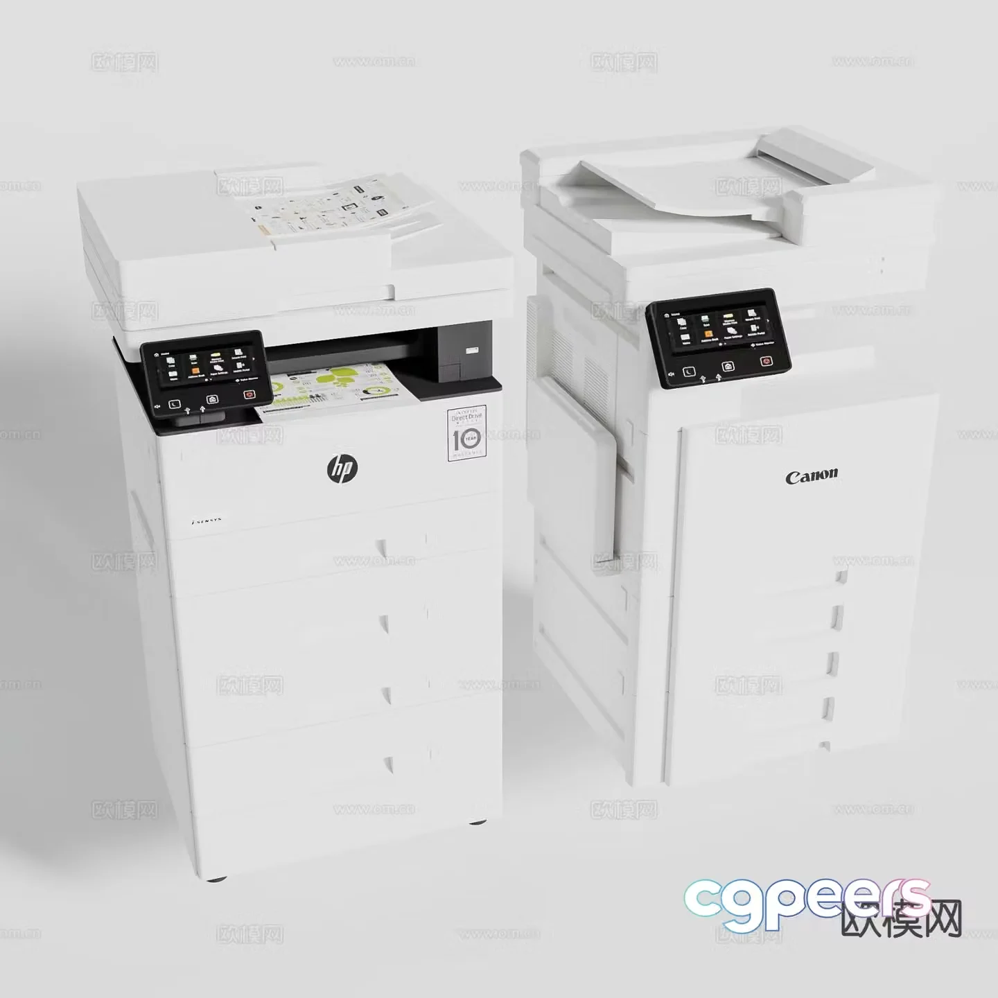 printer copier 3d model