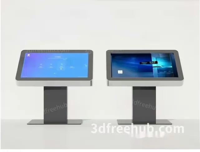 Modern Computer Monitors 3D Model – 22247 – VRAY Render