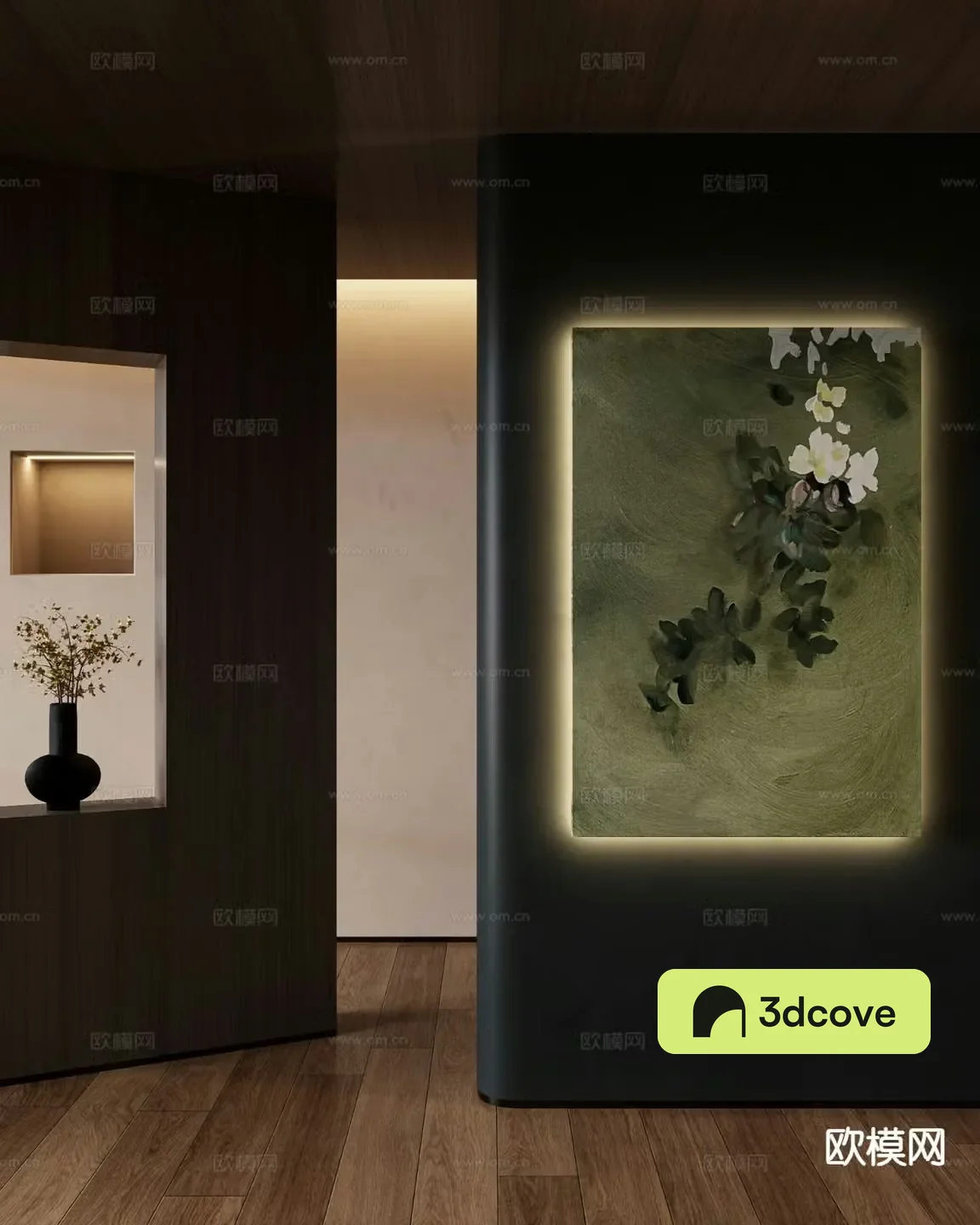 Medieval style flower painting decorative painting